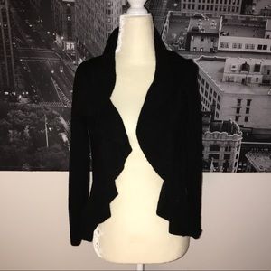 Theory 100% cashmere ruffle open cardigan